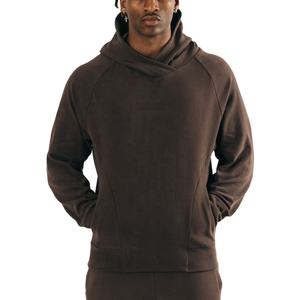 Sweat-shirts à capuche pour hommes en molleton French Terry 100% coton, sans cordon, épais, de haute qualité, surdimensionné pour hommes - Product Image 3