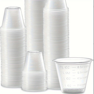 Vasos Medidores Desechables de Plástico Transparente de 500 ml (8 oz) para Mezclar Pintura, <span class=keywords><strong>Slime</strong></span>, Tintes, Resina Epoxi, Pegamento - Product Image 6