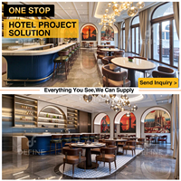 Ensemble de mobilier personnalisé pour hôtels et restaurants, mobilier commercial moderne pour salles à manger, cafés et hôtels, vente en gros de tables et chaises