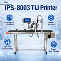 Codificador de Fecha por Inyección de Tinta Industrial IPS-8003, Impresora de Etiquetas por Inyección de Tinta Térmica TIJ para Viales y Cartuchos