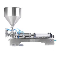 Machine de remplissage pneumatique à tête unique en gros d'usine pour verre de boisson de ketchup de beurre d'arachide de pâte crème cosmétique de 10-100mm
