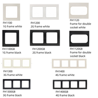 Interrupteur à bascule pour commande d'éclairage 10A 250V, interrupteur mural simple voie avec boîtier et base en PC