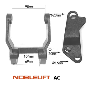 Piezas de carretilla elevadora <span class=keywords><strong>Manual</strong></span> Xilin de alta calidad Noblelift, nuevo soporte de rueda de Metal, marco de carga, estante de Rueda delantera para restaurante - Product Image 6