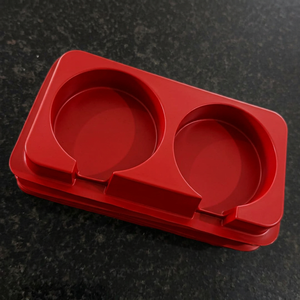 Plateaux d'emballage ronds en PVC écologique blanc avec poignée Flexiloop pour usage industriel et stockage - Product Image 1