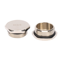 Bouchon d'étanchéité métallique rigide en acier inoxydable et laiton, étanche IP68, M20 M25, anti-poussière, UL94-V0 ignifuge, -40°C