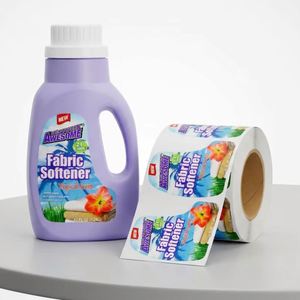 Etiquetas de Botellas de Suavizante de Telas Mágicamente Impresionantes, Etiquetas Rectangulares de Papel Autoadhesivas en Rollo, Reciclables, para Empaquetado Doméstico - Product Image 1