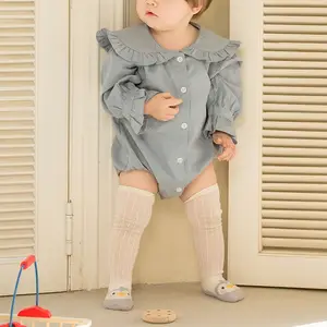 WUYANG FACTORY Custom Summer Baby Thin Mesh Breathable Cute Animal Carton Socks Newborn Long Knee Length Socks
