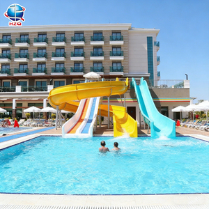 Toboggan <span class=keywords><strong>aquatique</strong></span> commercial extérieur en fibre de verre pour piscine, équipement de jeux aquatiques pour adultes et enfants - Product Image 6