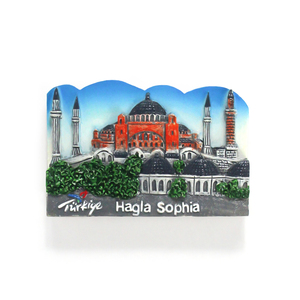 Imán de nevera de resina 3D para regalo turístico, <span class=keywords><strong>Estambul</strong></span>, Turquía, ciudad pintada a mano, recuerdo, imán de nevera personalizado - Product Image 5