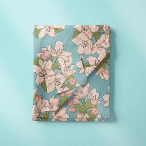 Nouveau tissu imprimé numérique personnalisé en coton biologique 100 % à motif floral 2025 pour robe femme - Product Image 4