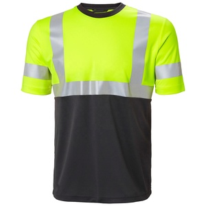 Men's <b>High</b> Visibility Workwear <b>T</b> <b>Shirt</b> Reflective Safety Hi <b>Vis</b> Construction Road Work Breathable Quick Dry Polyester <b>Shirt</b> - Product Image 3