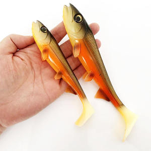 Leurre de pêche populaire Bombshad Square Tail Swimbait Shad pour brochet, 14cm 18cm, impression 3D, artificiel pour la pêche en mer et les grosses prises, wobbler - Product Image 4