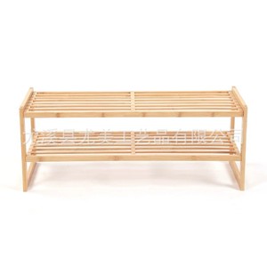 Custom <b>shoe</b> rack, small solid wood multi-layer simple dustproof doorway economical household bamboo <b>space</b>-<b>saving</b> <b>storage</b> rack - Product Image 1