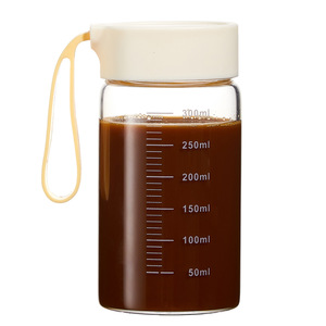Botella de <span class=keywords><strong>Agua</strong></span> Portátil de Vidrio Borosilicato con Escala de Medición, Resistente al Calor, <span class=keywords><strong>para</strong></span> Leche, Jugo y Bebidas - Product Image 6