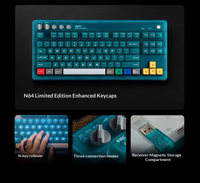 Clavier mécanique 8Bitdo Retro87 en ABS, bleu transparent, tri-mode sans fil, compatible avec PC et ordinateurs portables