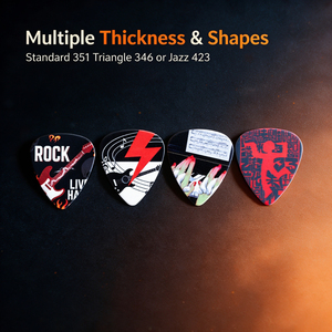 Design de plectre de <span class=keywords><strong>guitare</strong></span> compatible avec plusieurs méthodes d'impression pour créer des illustrations de marque uniques - Product Image 6