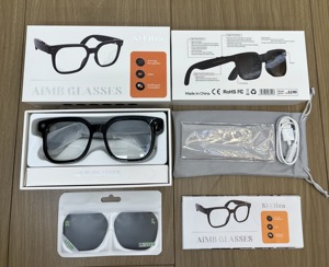 S3 Ultra AI Smart <b>Glasses</b> 5MP <b>Camera</b> HD 1080P Video AI Image Recognition Real-Time Translator Bluetooth Call Music for Travel - Product Image 1