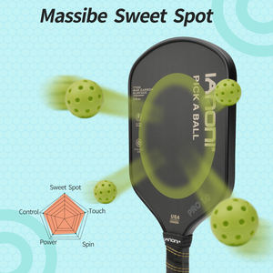 CASTON SPORTS chinesische Manufaktur tiefgeformte T700 Karbonfaser mit Texturtuch Pickleball-Paddel - Product Image 4