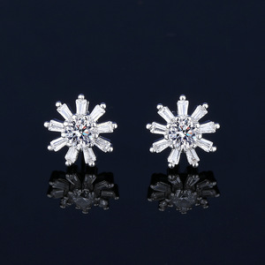 Factory 1 Piece Shipping Moan Drill Sunflower Set <b>Ring</b> Ladies Fashion <b>Ring</b> Necklace Earrings Wholesale - Product Image 3