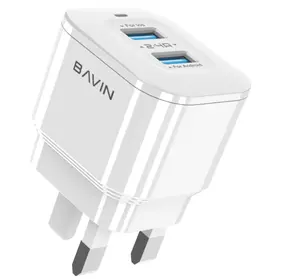 aukey universal travel adapter Suppliers-Bavin PC510E Draagbare Aukey Muur Quick Lading 5V/2.4A Snelle Mini 32W Adapter Uk Charger Bavin