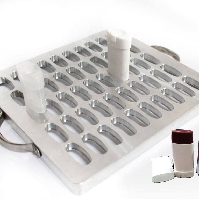 50 емкостей, 15 г, натуральный бальзам для губ, карандаш для губ, поднос для образцов, алюминиевый дезодорант-карандаш овальной формы, форма для губной помады