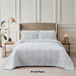 <span class=keywords><strong>Set</strong></span> Sprei Jacquard Katun Mewah  Sprei Bolak-Balik untuk Semua Musim, <span class=keywords><strong>Set</strong></span> Selimut Dua Sisi - Product Image 6