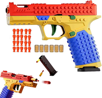 EPT Kit de Modelo de Pistola de Juguete de Bloques de Construcción DIY, Lanza Bloques, Juguete de Montaje y Exhibición, Regalo para Niños de 6+ Años