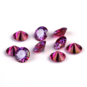Bijoux Zhengyong, Moissanite multicolores, taille ronde, diamant synthétique multicolore, vente en gros - Product Image 2