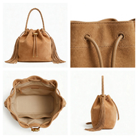 Luxuriöse Maßanfertigung Damen Einfache Ethnische Designer Abendtasche Rucksack Clutch Hobo-Tasche Handtasche mit POMPOM Wasserdicht