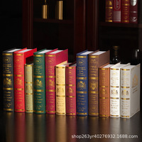 Eropa Retro gaya nostalgia buku mainan ornamen tampilan kreatif Modern ruang tamu dekorasi simulasi Kertas buku Model Prop