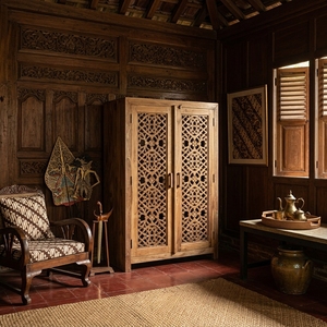 L'élégante armoire Layla avec 2 portes spacieuses combine un design moderne et une praticité pour le rangement. - Product Image 5
