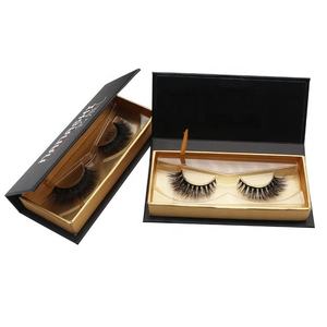 Full Volume 3D 5D Deep Wave False Eyelashes Real Full <b>Strip</b> Lashes <b>Plastic</b> Cotton Band 1 Tray Wholesale Natural Eyelashes - Product Image 1