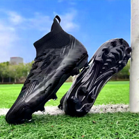Chaussures de football Sunqin pour terrain synthétique intérieur unisexe, chaussures d'entraînement pour jeunes AG TF, tige en PU, semelle extérieure en PVC