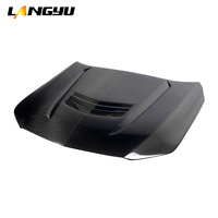 LANGyu 2020+ Systèmes de carrosserie automobile Cadillac Capot avant en fibre de carbone pour Cadillac CT4 Amélioration style V Capot moteur