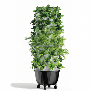 Système de culture vertical Starfarm Hydroponic Pineapple <span class=keywords><strong>Tower</strong></span> à 6 niveaux pour légumes, jardin vertical, système d'irrigation goutte-à-goutte/aéroponique, pompe automatique 65L - Product Image 1