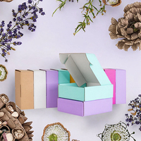 Boîtes d'expédition en carton ondulé personnalisées, imprimées en gros, couleur unie, emballage personnalisé, recyclables, boîtes cadeaux