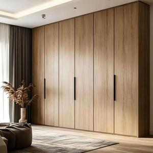 Porte de placard en placage de bois, design moderne et luxueux, pour rangement de chambre à coucher - Product Image 1
