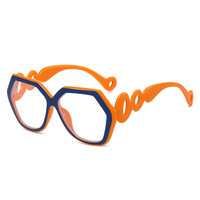 Nouvelles Lunettes de Soleil Hexagonales pour Femmes 2026 – Monture Rectangulaire Personnalisée en PC, Sans Correction, Style Tendance