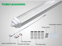 Banqcn ETL Factory Direct 12W-80W 2FT 4FT 8FT Bande lumineuse linéaire LED intégrée T8 Tube LED pour centre commercial et bureau