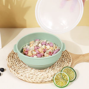 Conteneur de stockage alimentaire pliable pour la maison en silicone avec couvercle, boîte à lunch pour la préparation des repas, boîte à lunch réutilisable, ensemble de boîtes à lunch bento - Product Image 5