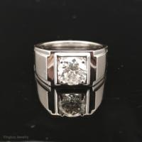 Bague Miami Hip Hop en argent 925 sertie de diamants, testeur de diamants VVS, moissanite GRA, rappeur, étincelante, pour hommes