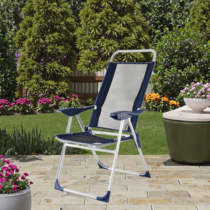 Chaise pliante portable en <span class=keywords><strong>aluminium</strong></span> de conception moderne pour l'extérieur, patio, jardin, meubles en tissu métallique pour <span class=keywords><strong>cuisine</strong></span>, salle de bain - Product Image 4