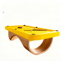 Tables de billard de luxe pour la maison - Surface de billard de qualité supérieure en bois massif, poches en cuir personnalisables