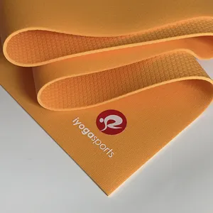 Ultra yoğun anti gözyaşı ve direnci yıkanabilir egzersiz mat hiit ömür boyu sarı özel 5mm projeksiyon lamba yoga mat