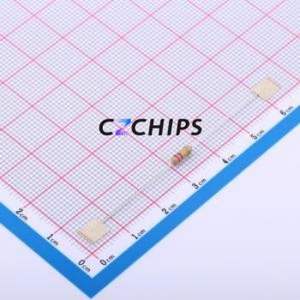 CR1/4W-220K ตัวต้านทานผ่านรู OT52 5% ส่วนประกอบผ่านรู (THT), ฟิล์มคาร์บอน D2.7xL6.2mm 220Kohm 5% 250V - Product Image 1