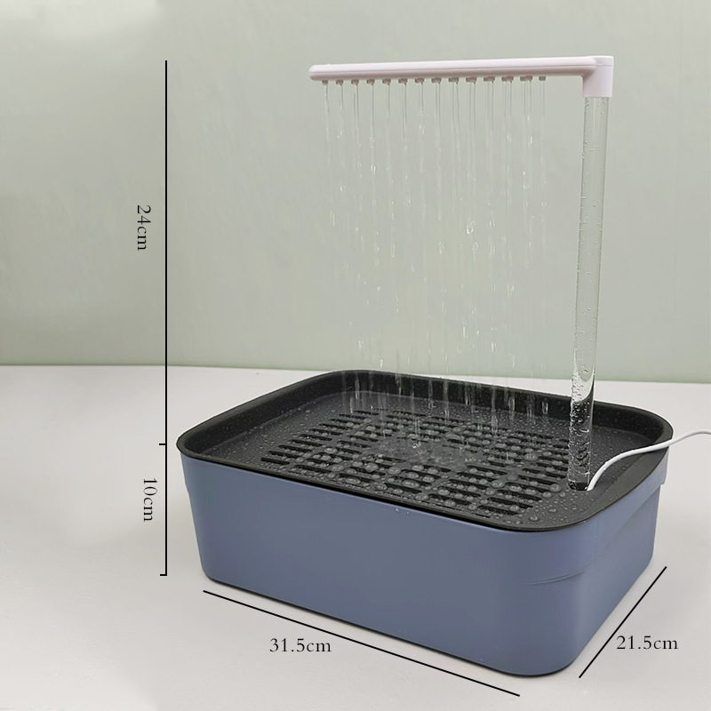 Ensemble complet de bassin de bain bleu