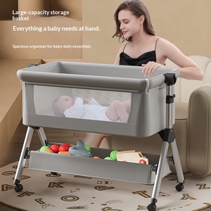 <span class=keywords><strong>Culla</strong></span> Multifunzione per Neonati in Tessuto Peluche, Altezza Regolabile, Anti-rinneglio, Pieghevole e Mobile, <span class=keywords><strong>Dimensioni</strong></span> Grande/Piccola - Product Image 2