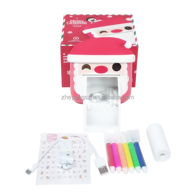 2022 Рождественский подарок с поддержкой Wi-Fi граффити своими руками шнурок 1500 мАч для селфи Запись видео цифровой мгновенный принт детская камера для детей