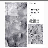 Carreaux de porcelaine gris marbré 600x1200 & 750x1500 - Revêtement de sol antidérapant de qualité supérieure pour espaces commerciaux et murs décoratifs