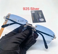 Nouvelle Arrivée - Lunettes de Soleil Hip Hop Personnalisées en Argent 925 avec Diamants Moissanite Testés au Détecteur de Diamants pour Hommes et Femmes